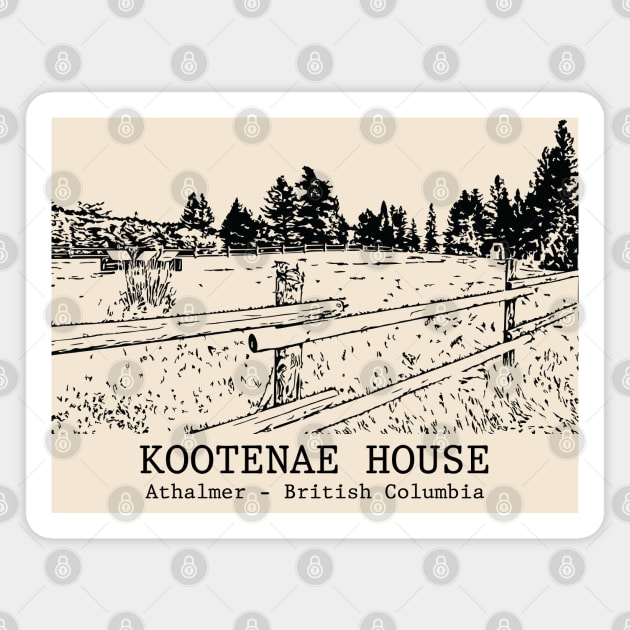 Kootenae House - Athalmer BC Magnet by Lakeric